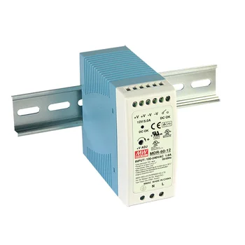 MDR-60-12 Компактный блок питания на DIN-рейку, 12В, 5А, 60Вт Mean Well